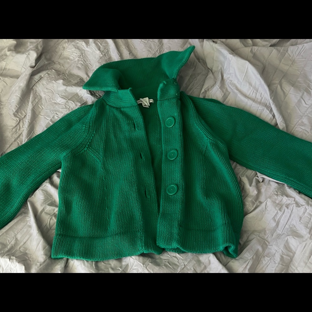 Green Sweater Jacket